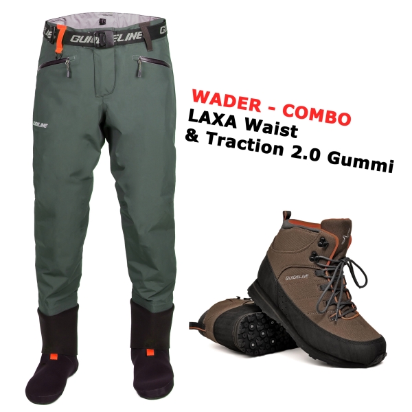 Guideline Laxa Waist Wader COMBO